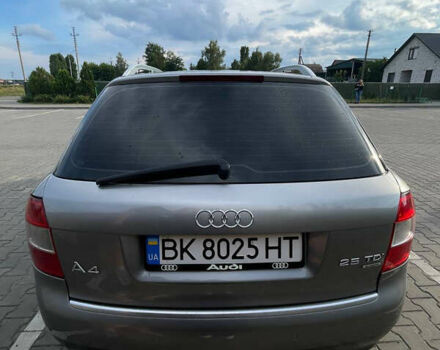 Серый Ауди А4, объемом двигателя 2.5 л и пробегом 262 тыс. км за 6000 $, фото 4 на Automoto.ua