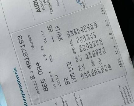 Серый Ауди А4, объемом двигателя 1.8 л и пробегом 255 тыс. км за 5400 $, фото 46 на Automoto.ua