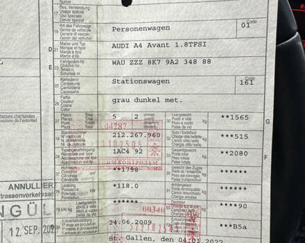 Сірий Ауді А4, об'ємом двигуна 1.8 л та пробігом 205 тис. км за 8990 $, фото 21 на Automoto.ua