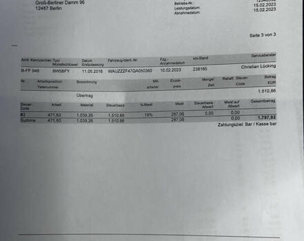 Сірий Ауді А4, об'ємом двигуна 1.97 л та пробігом 239 тис. км за 22690 $, фото 112 на Automoto.ua