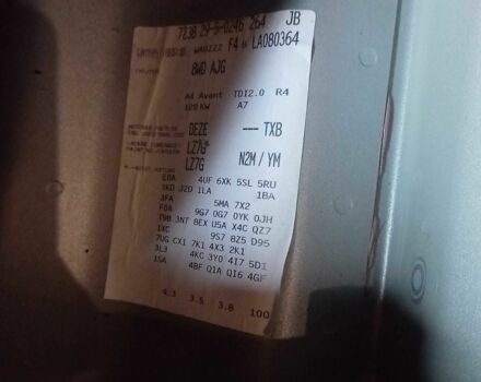 Сірий Ауді А4, об'ємом двигуна 2 л та пробігом 205 тис. км за 21700 $, фото 19 на Automoto.ua