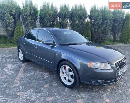 Сірий Ауді А4, об'ємом двигуна 2 л та пробігом 284 тис. км за 7050 $, фото 1 на Automoto.ua