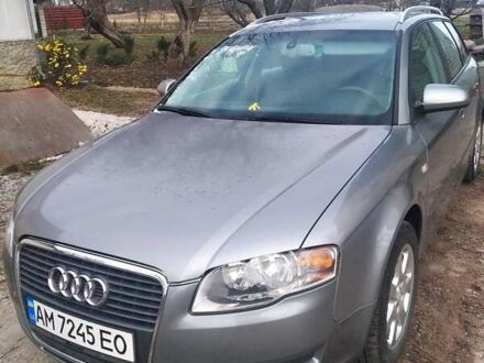 Ауди А4 2007 в Андрушевке на Automoto.ua Серый Ауди А4, объемом двигателя 2 л и пробегом 210 тыс. км за 7200 $, фото 1 на Automoto.ua