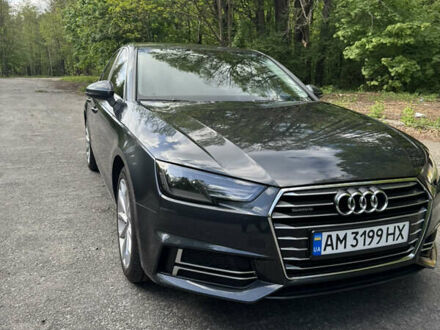 Ауди А4 2018 в Радомышле на Automoto.ua Серый Ауди А4, объемом двигателя 1.98 л и пробегом 130 тыс. км за 19500 $, фото 1 на Automoto.ua
