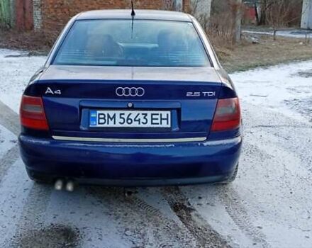 Синий Ауди А4, объемом двигателя 2.5 л и пробегом 390 тыс. км за 2500 $, фото 5 на Automoto.ua