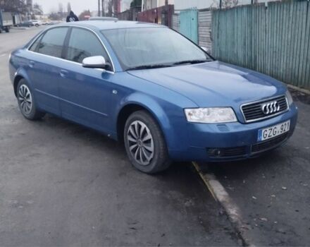 Синий Ауди А4, объемом двигателя 2.5 л и пробегом 345 тыс. км за 1950 $, фото 1 на Automoto.ua