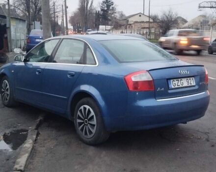Синий Ауди А4, объемом двигателя 2.5 л и пробегом 345 тыс. км за 1950 $, фото 2 на Automoto.ua