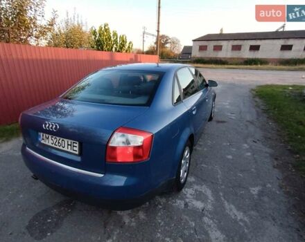 Ауді А4 2001 у Житомирі на Automoto.ua Синій Ауді А4, об'ємом двигуна 1.98 л та пробігом 228 тис. км за 3850 $, фото 19 на Automoto.ua