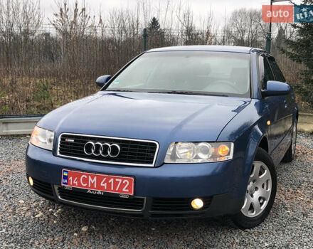 Синий Ауди А4, объемом двигателя 2 л и пробегом 200 тыс. км за 4750 $, фото 2 на Automoto.ua