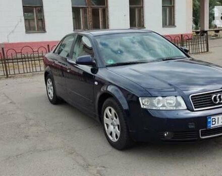 Синий Ауди А4, объемом двигателя 2 л и пробегом 210 тыс. км за 5700 $, фото 1 на Automoto.ua