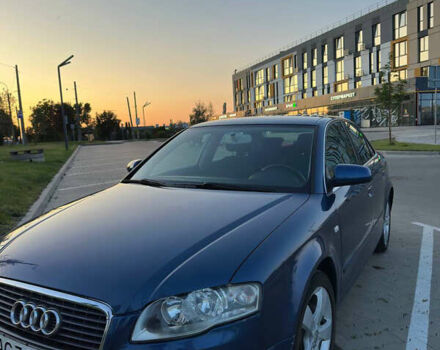 Синий Ауди А4, объемом двигателя 2 л и пробегом 165 тыс. км за 5800 $, фото 1 на Automoto.ua