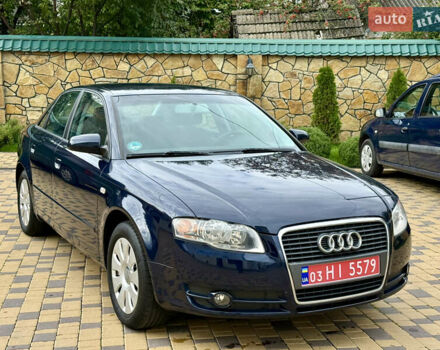 Ауді А4 2006 у Могилев-Подольском на Automoto.ua Синій Ауді А4, об'ємом двигуна 2 л та пробігом 181 тис. км за 6700 $, фото 1 на Automoto.ua