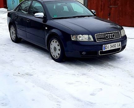 Синий Ауди А4, объемом двигателя 2 л и пробегом 222 тыс. км за 5200 $, фото 1 на Automoto.ua