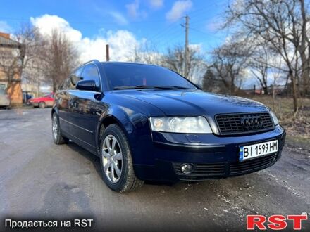Ауді А4 2002 у Полтаві на Automoto.ua Синій Ауді А4, об'ємом двигуна 2.5 л та пробігом 395 тис. км за 6600 $, фото 1 на Automoto.ua