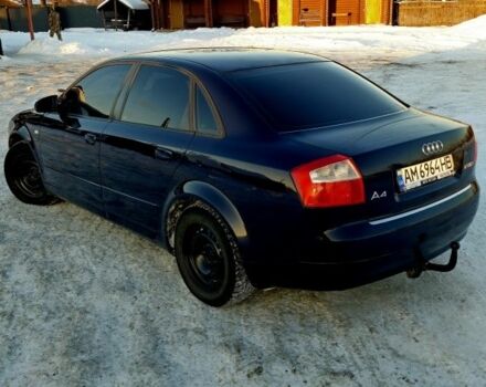 Синий Ауди А4, объемом двигателя 1.9 л и пробегом 420 тыс. км за 4800 $, фото 1 на Automoto.ua