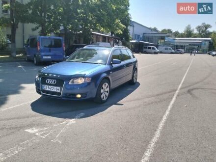 Синий Ауди А4, объемом двигателя 2.5 л и пробегом 210 тыс. км за 6400 $, фото 1 на Automoto.ua