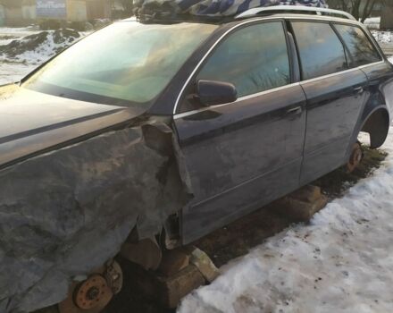 Синий Ауди А4, объемом двигателя 2 л и пробегом 250 тыс. км за 600 $, фото 1 на Automoto.ua
