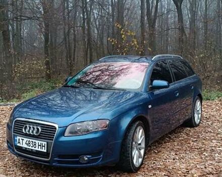 Синий Ауди А4, объемом двигателя 2 л и пробегом 284 тыс. км за 6500 $, фото 1 на Automoto.ua
