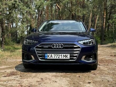 Ауди А4 2023 в Киеве на Automoto.ua Синий Ауди А4, объемом двигателя 1.98 л и пробегом 5 тыс. км за 26500 $, фото 1 на Automoto.ua