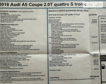 Красный Ауди А5, объемом двигателя 2 л и пробегом 77 тыс. км за 31000 $, фото 4 на Automoto.ua