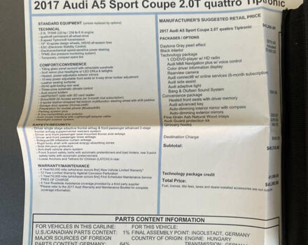Серый Ауди А5, объемом двигателя 2 л и пробегом 92 тыс. км за 15900 $, фото 78 на Automoto.ua