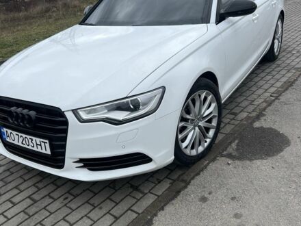 Ауди А6 2013 в Мукачеве на Automoto.ua Белый Ауди А6, объемом двигателя 2 л и пробегом 135 тыс. км за 12500 $, фото 1 на Automoto.ua