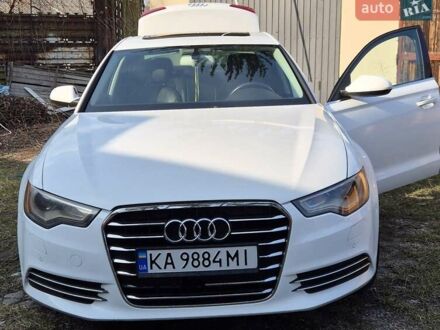 Ауди А6 2013 в Киеве на Automoto.ua Белый Ауди А6, объемом двигателя 1.98 л и пробегом 217 тыс. км за 13999 $, фото 1 на Automoto.ua