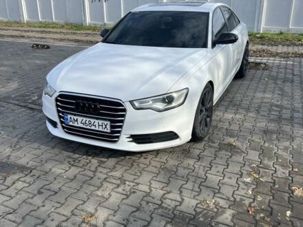 Ауди А6 2014 в Ирпене на Automoto.ua Белый Ауди А6, объемом двигателя 3 л и пробегом 181 тыс. км за 19999 $, фото 1 на Automoto.ua