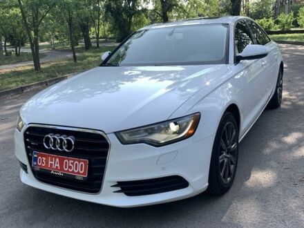 Ауди А6 2014 в Никополе на Automoto.ua Белый Ауди А6, объемом двигателя 2 л и пробегом 226 тыс. км за 13300 $, фото 1 на Automoto.ua
