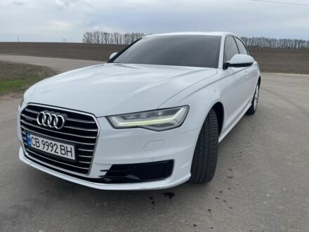 Ауди А6 2016 в Киеве на Automoto.ua Белый Ауди А6, объемом двигателя 2 л и пробегом 164 тыс. км за 22500 $, фото 1 на Automoto.ua