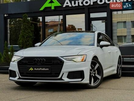 Ауди А6 2020 в Киеве на Automoto.ua Белый Ауди А6, объемом двигателя 3 л и пробегом 56 тыс. км за 42799 $, фото 1 на Automoto.ua