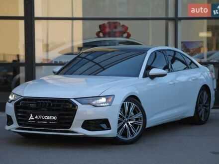 Ауди А6 2022 в Харькове на Automoto.ua Белый Ауди А6, объемом двигателя 1.98 л и пробегом 66 тыс. км за 46500 $, фото 1 на Automoto.ua