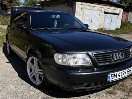 Черный Ауди А6, объемом двигателя 1.8 л и пробегом 330 тыс. км за 3800 $, фото 1 на Automoto.ua