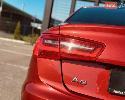 Ауди А6 2014 в Кременчуге на Automoto.ua Красный Ауди А6, объемом двигателя 2.97 л и пробегом 137 тыс. км за 16499 $, фото 10 на Automoto.ua