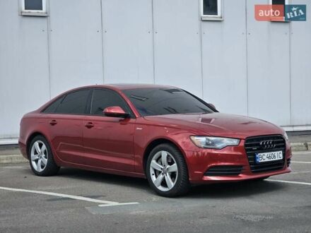Ауді А6 2012 у Львові на Automoto.ua Червоний Ауді А6, об'ємом двигуна 3 л та пробігом 177 тис. км за 9950 $, фото 1 на Automoto.ua