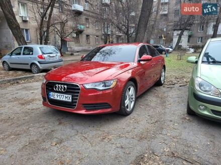 Ауди А6 2013 в Днепре (Днепропетровске) на Automoto.ua Красный Ауди А6, объемом двигателя 2 л и пробегом 77 тыс. км за 15750 $, фото 1 на Automoto.ua