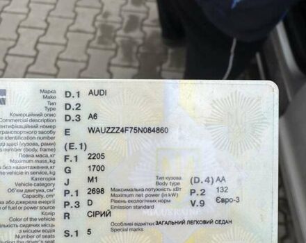 Сірий Ауді А6, об'ємом двигуна 2.7 л та пробігом 350 тис. км за 6350 $, фото 15 на Automoto.ua