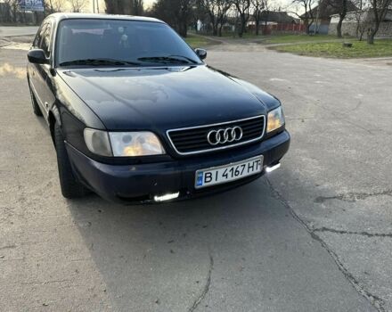 Синий Ауди А6, объемом двигателя 2.3 л и пробегом 350 тыс. км за 3000 $, фото 1 на Automoto.ua