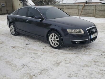 Синий Ауди А6, объемом двигателя 3 л и пробегом 386 тыс. км за 8000 $, фото 1 на Automoto.ua