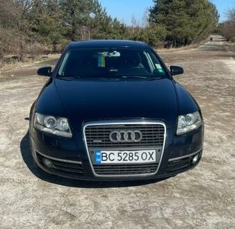 Синий Ауди А6, объемом двигателя 2 л и пробегом 330 тыс. км за 7000 $, фото 1 на Automoto.ua
