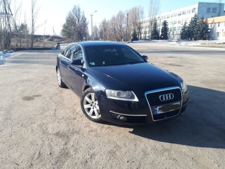 Синий Ауди А6, объемом двигателя 3 л и пробегом 225 тыс. км за 14000 $, фото 1 на Automoto.ua