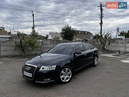 Синий Ауди А6, объемом двигателя 3 л и пробегом 300 тыс. км за 13500 $, фото 1 на Automoto.ua