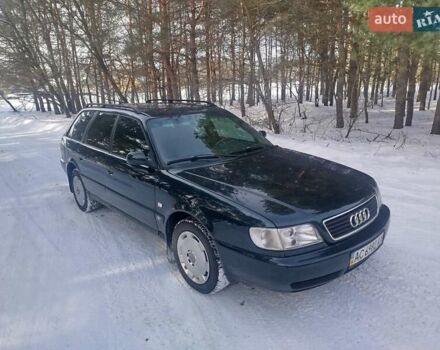 Зеленый Ауди А6, объемом двигателя 2.5 л и пробегом 422 тыс. км за 3950 $, фото 1 на Automoto.ua