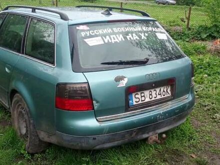 Зеленый Ауди А6, объемом двигателя 2.5 л и пробегом 190 тыс. км за 600 $, фото 1 на Automoto.ua