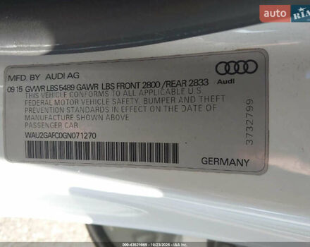 Белый Ауди A7 Sportback, объемом двигателя 3 л и пробегом 85 тыс. км за 5500 $, фото 19 на Automoto.ua