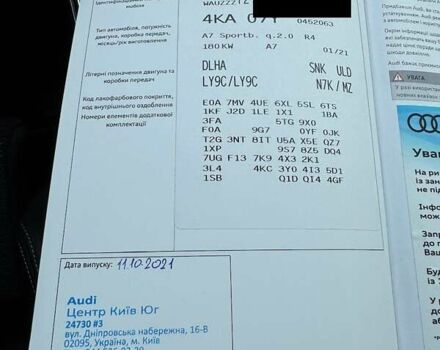 Белый Ауди A7 Sportback, объемом двигателя 2 л и пробегом 39 тыс. км за 51500 $, фото 67 на Automoto.ua