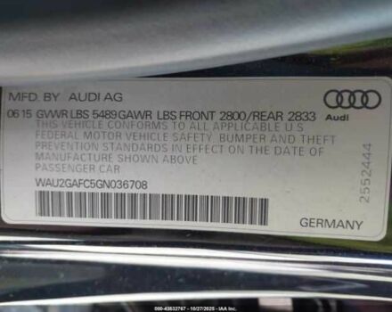 Черный Ауди A7 Sportback, объемом двигателя 3 л и пробегом 60 тыс. км за 4600 $, фото 8 на Automoto.ua