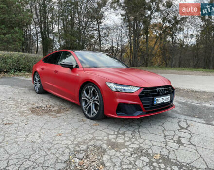 Красный Ауди A7 Sportback, объемом двигателя 3 л и пробегом 45 тыс. км за 57300 $, фото 1 на Automoto.ua