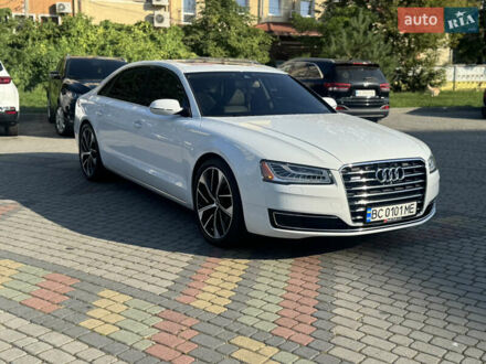 Ауді A8 2014 у Львові на Automoto.ua Білий Ауді A8, об'ємом двигуна 2.97 л та пробігом 153 тис. км за 30900 $, фото 1 на Automoto.ua