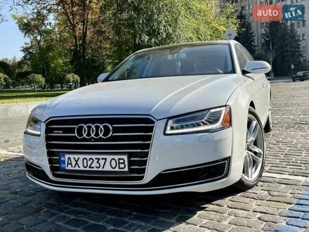 Ауди А8 2014 в Харькове на Automoto.ua Белый Ауди А8, объемом двигателя 4 л и пробегом 92 тыс. км за 29900 $, фото 1 на Automoto.ua